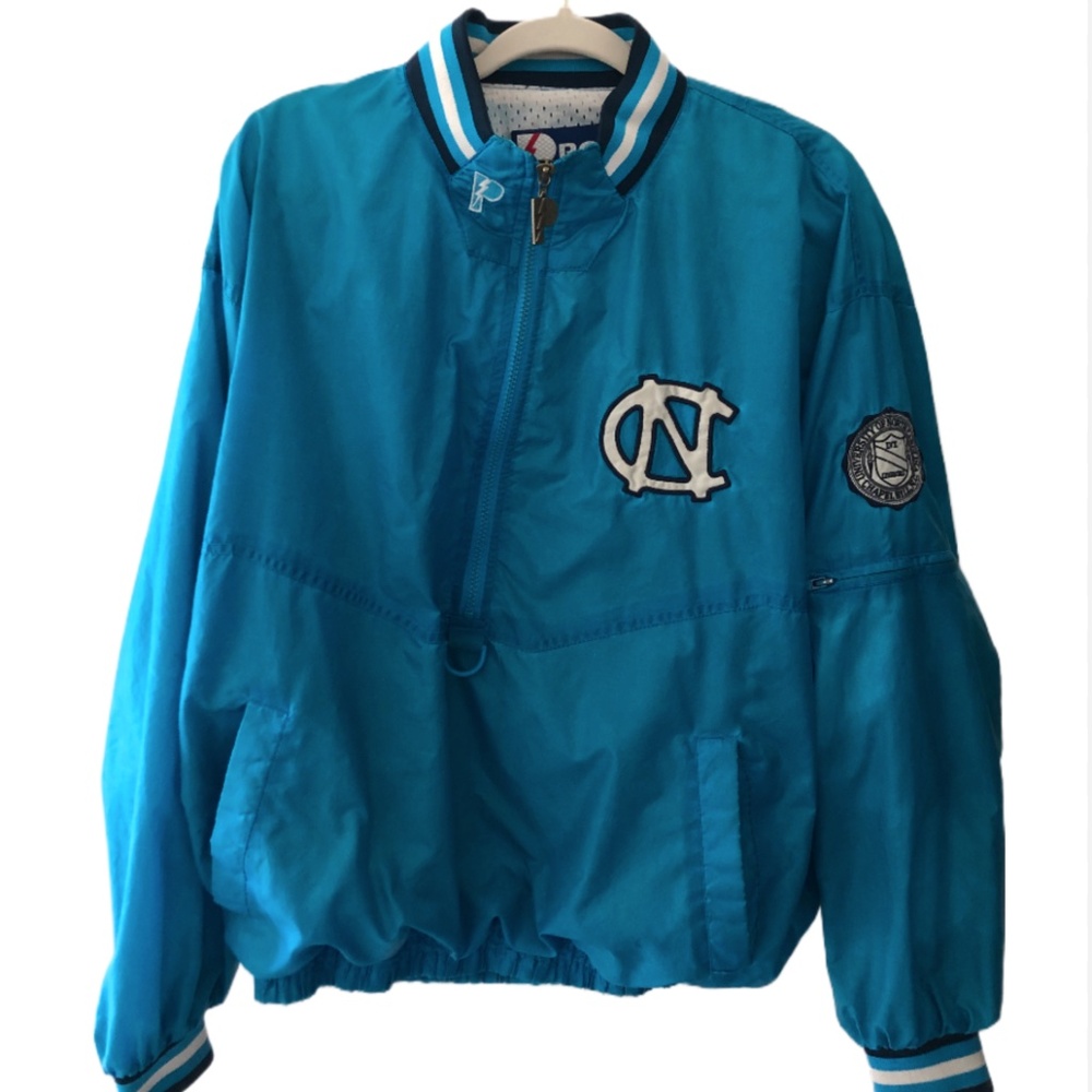 Vtg UNC 90s Pro Player Pullover Jacket Size M